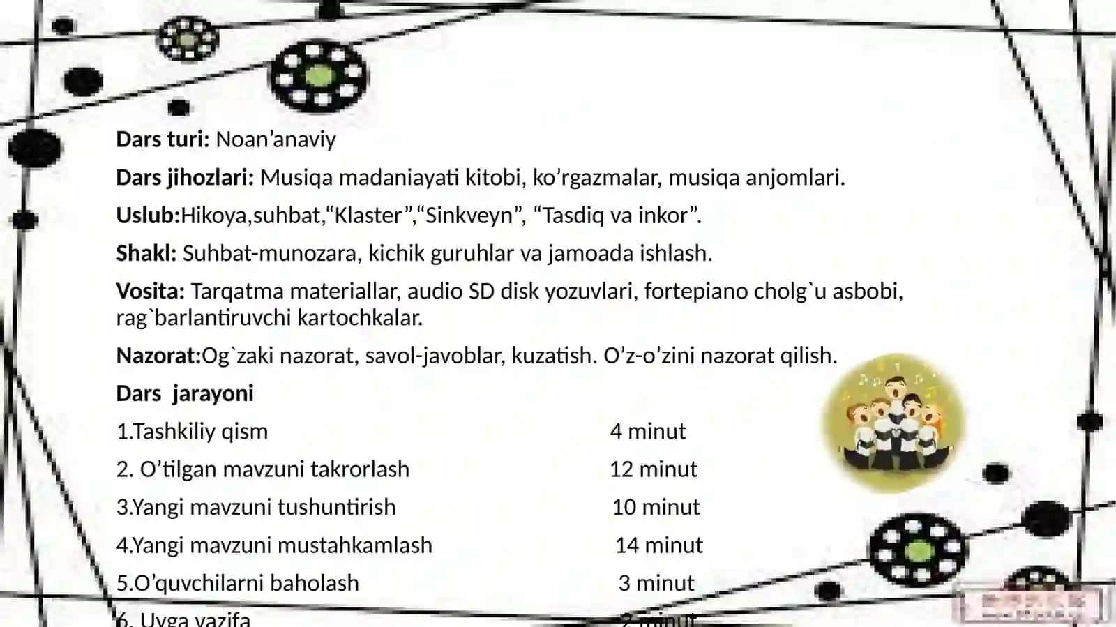 Xor ijrosi uchun xalq qo‘shiqlarini moslashtirish 3