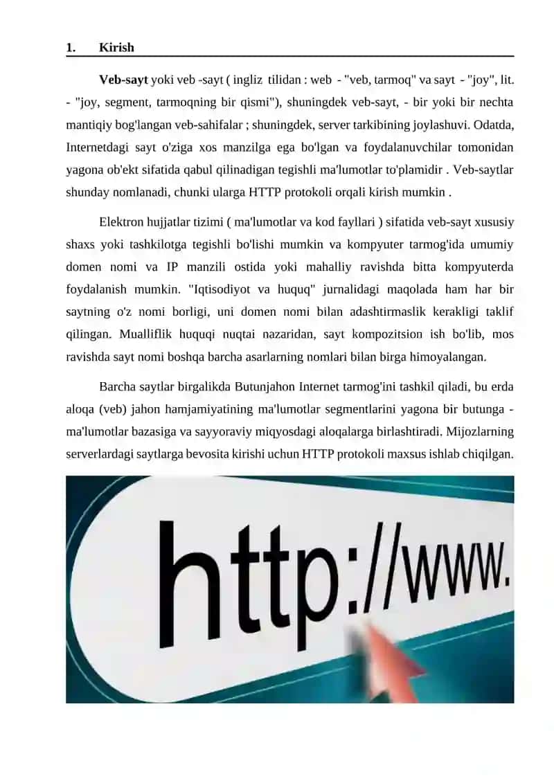 Web-sayt tarkibi bilan ishlash 3