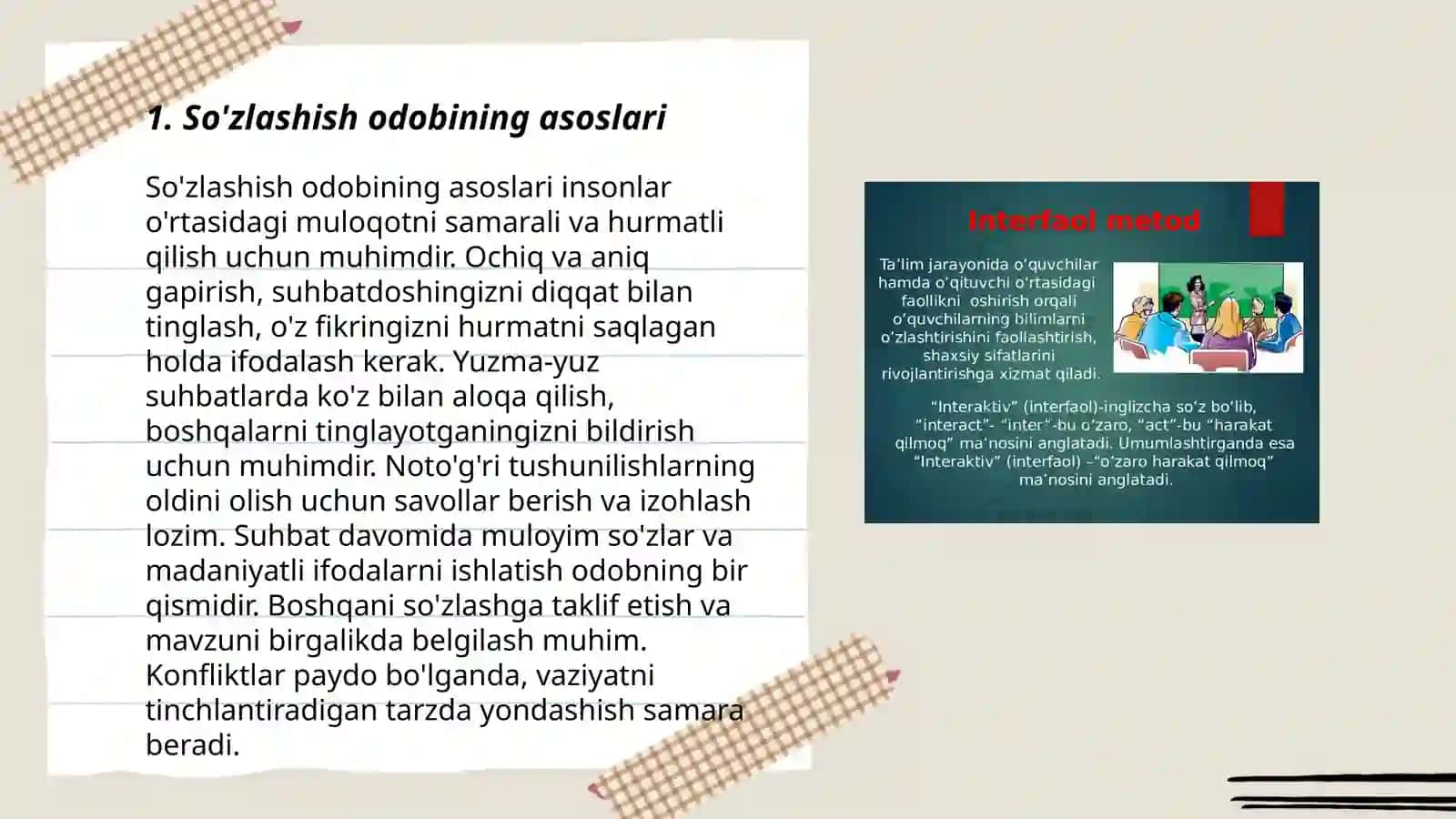 So'zlashish odobi mavzusida dars ishlanma 3