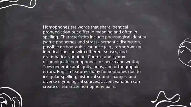 Homophones 3