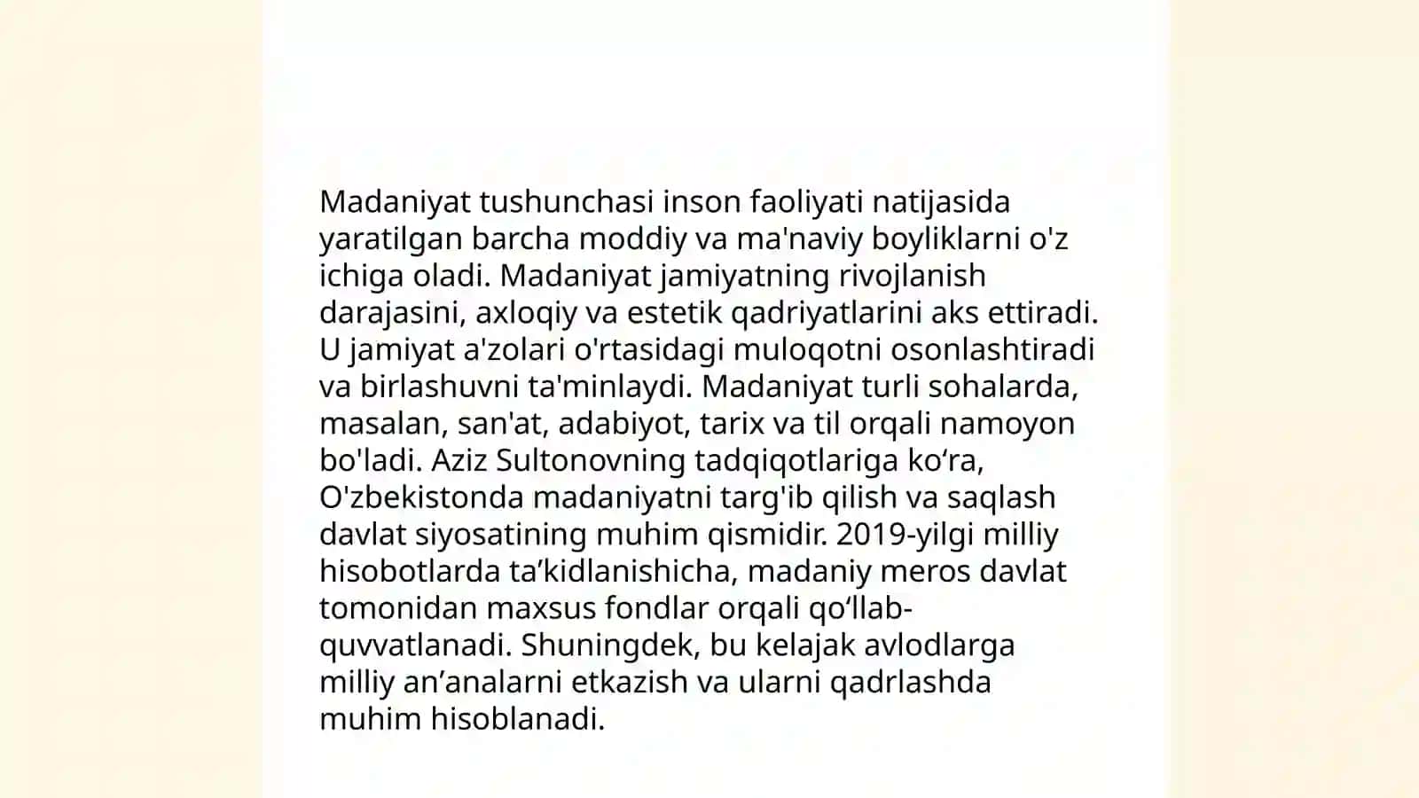 Madaniyat va xulq -atvir me’yorlari 3