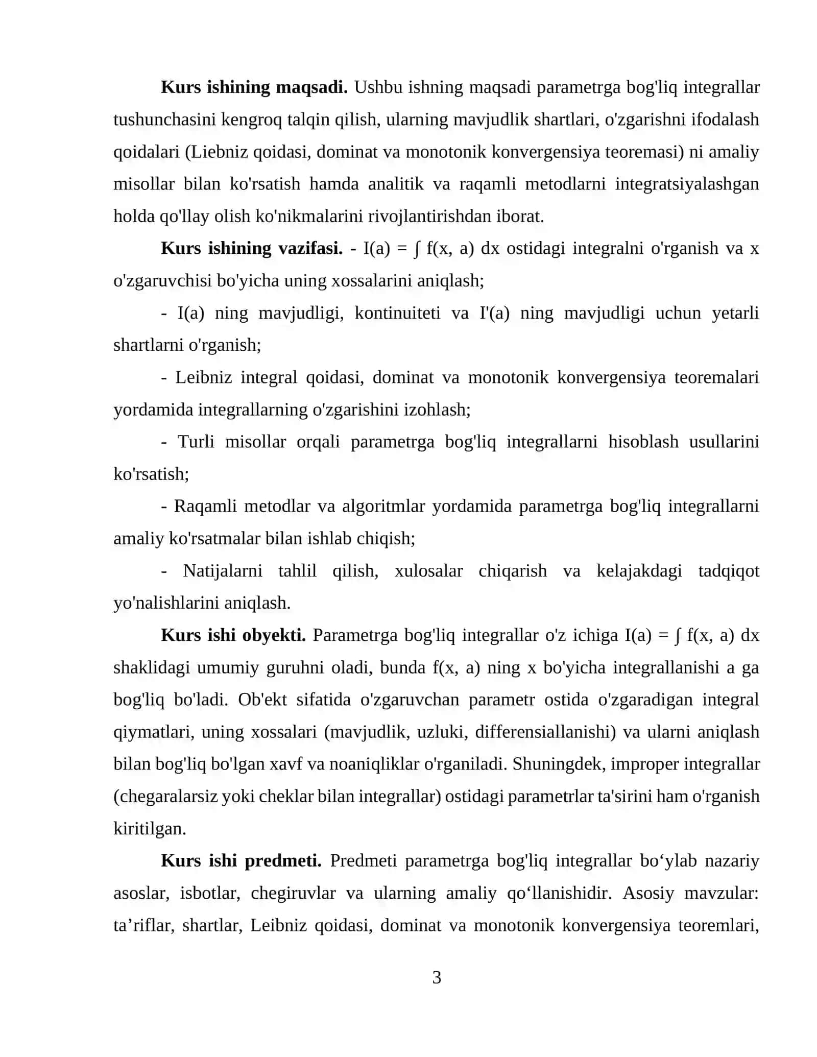 Parametrga bog'liq integrallar 3