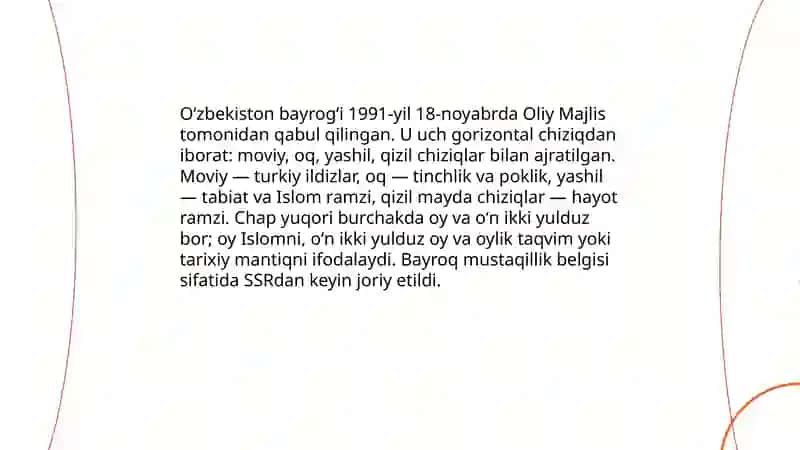 Oʻzbekiston bayrogʻi 3