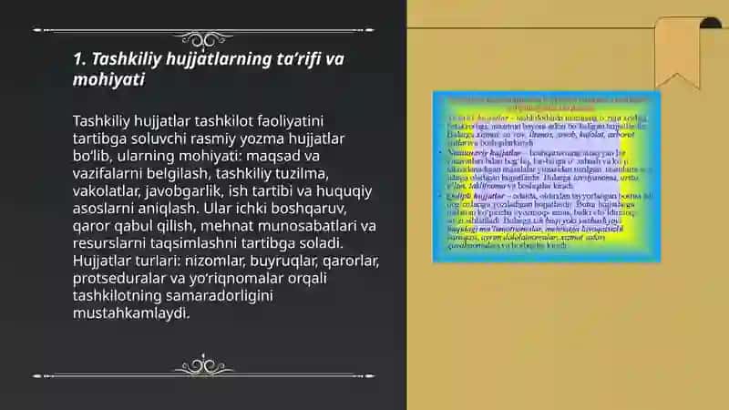 Tashkiliy hujjatlar va ularning turlari 3