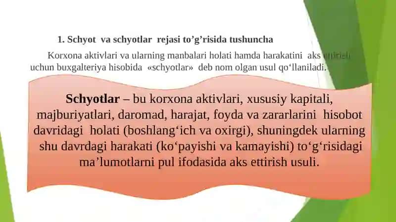 BUXGALTERIYA HISOBINING SCHYOTLARI VA ULARNING TUZILISHI 3