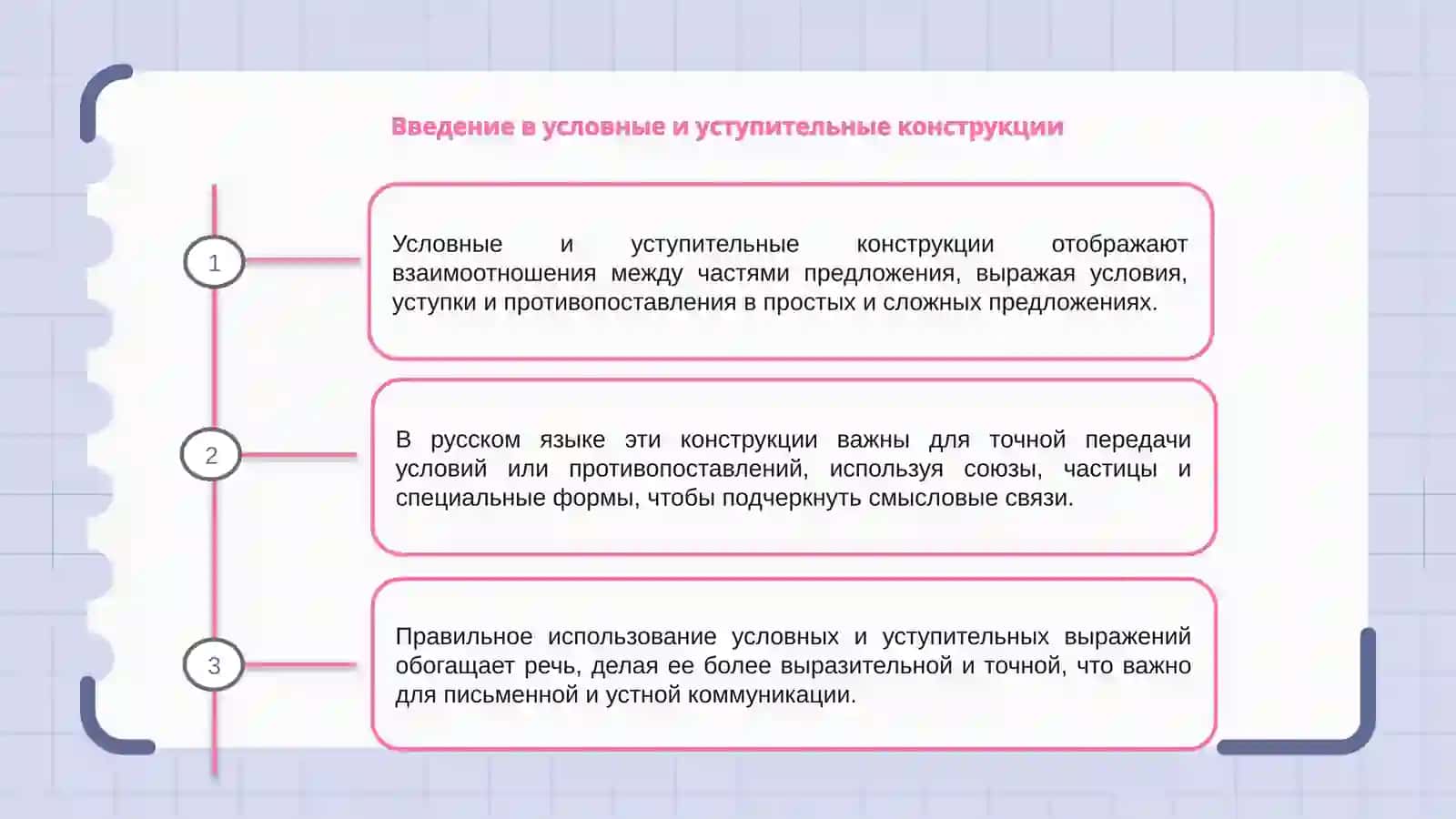 Выражение условных и уступительных отношений в простом и сложном предложениях 3