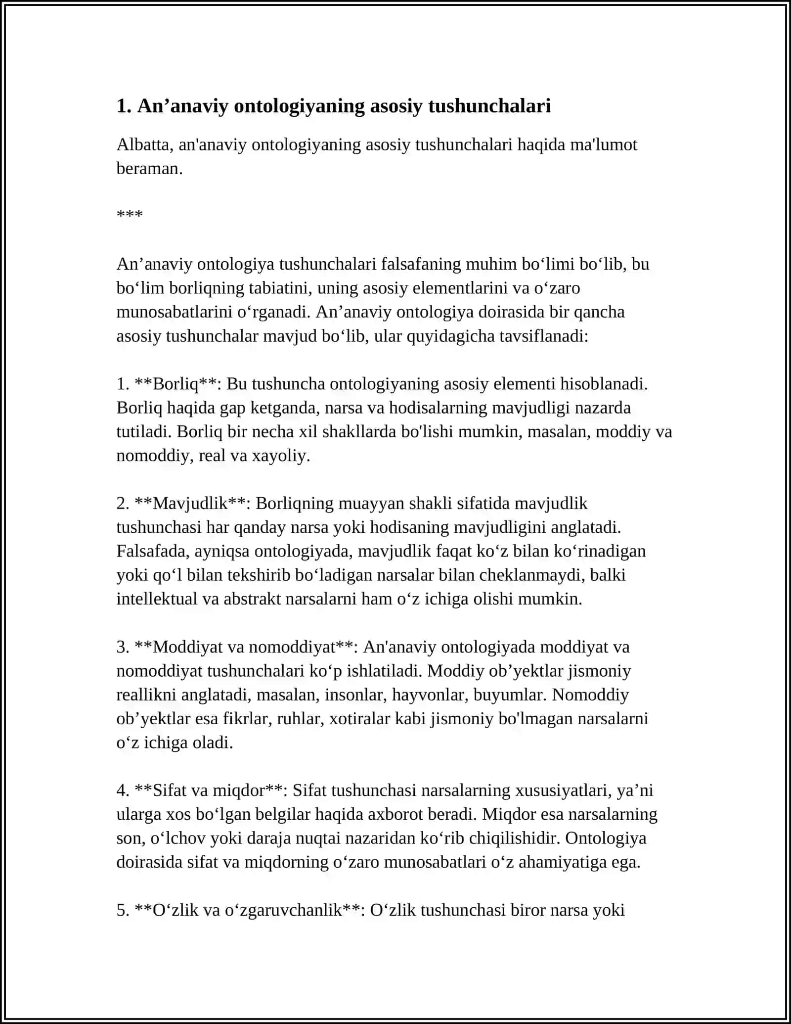 Anʼanaviy Ontologiyani O'rganish 3