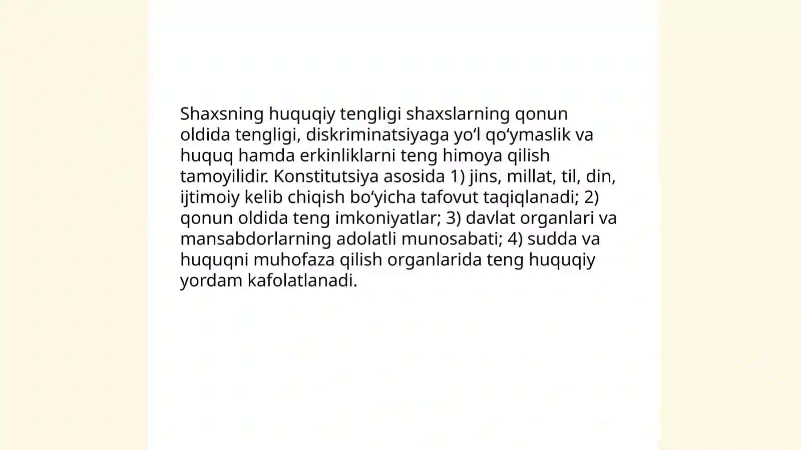 Shaxsning xuquq va erkinliklari 3