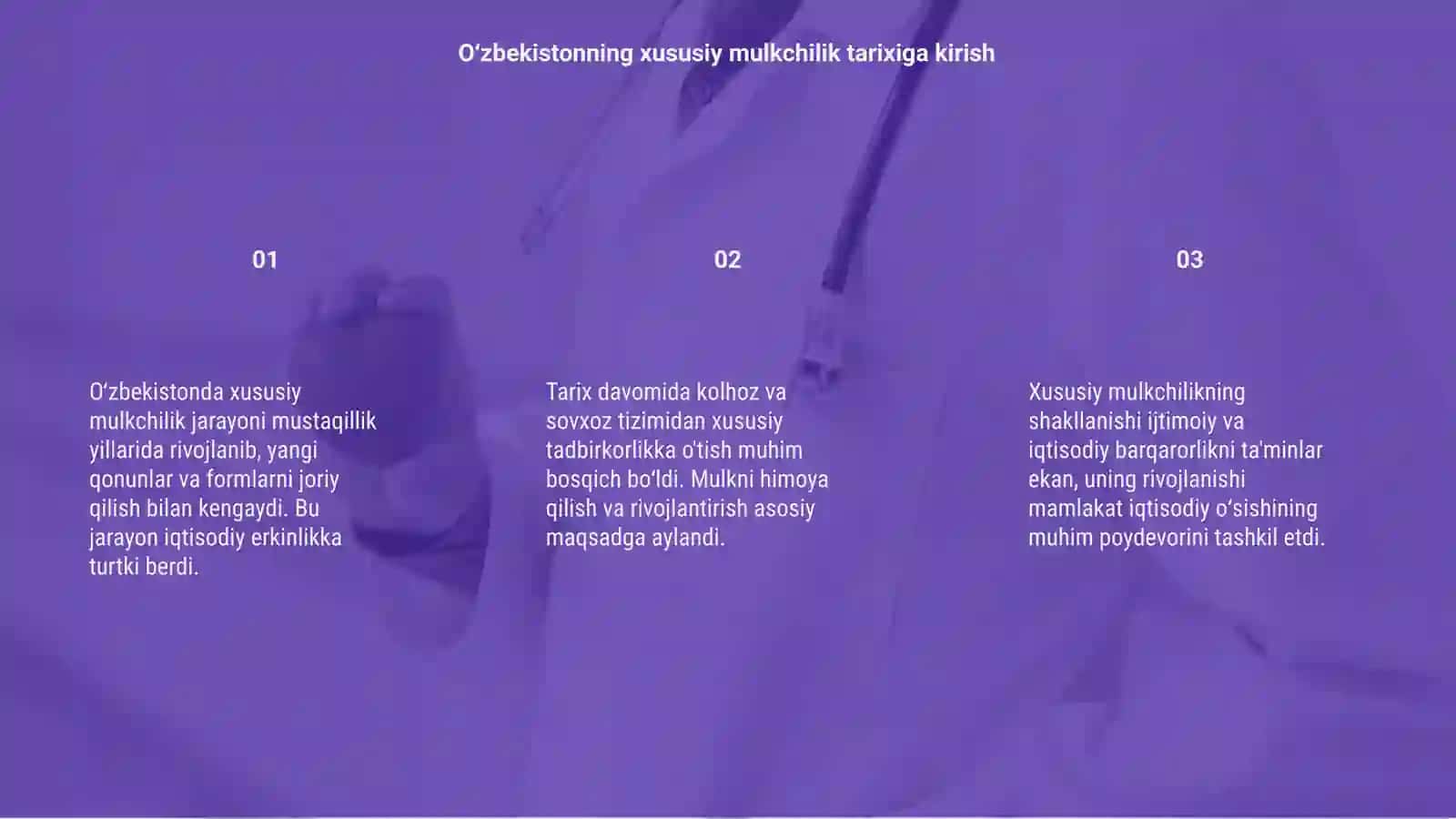 O‘zbekistonda xususiy mulkchilikning shakllanish jarayonlari 3