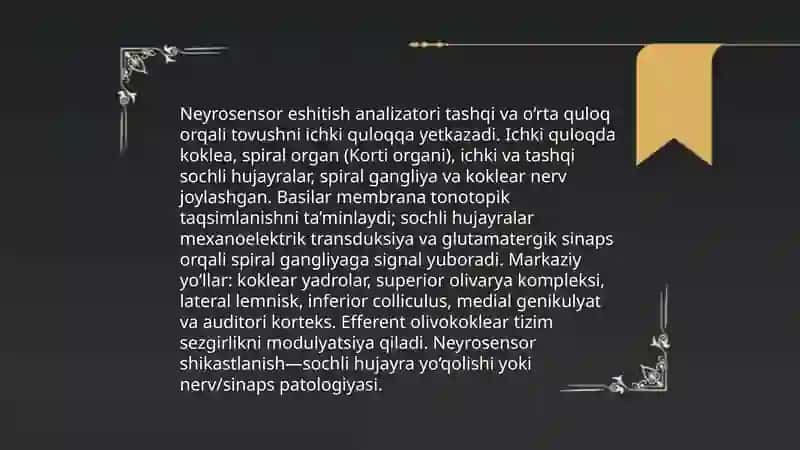 Inson eshitish analizatorining patalogiyasi 3