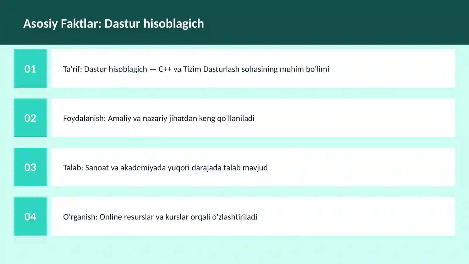 DASTURLASH | C++ VA TIZIM DASTURLASH 3