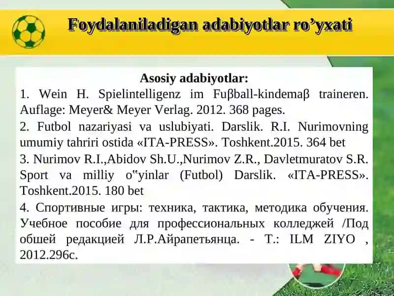 Futbol o‘yinining kelib chiqishi, qoidalari va rivojlanish tarixi 3
