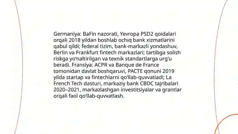Raqamli moliya sohasida Germaniya va Fransiya davlatlari qiyosiy tahlili 3