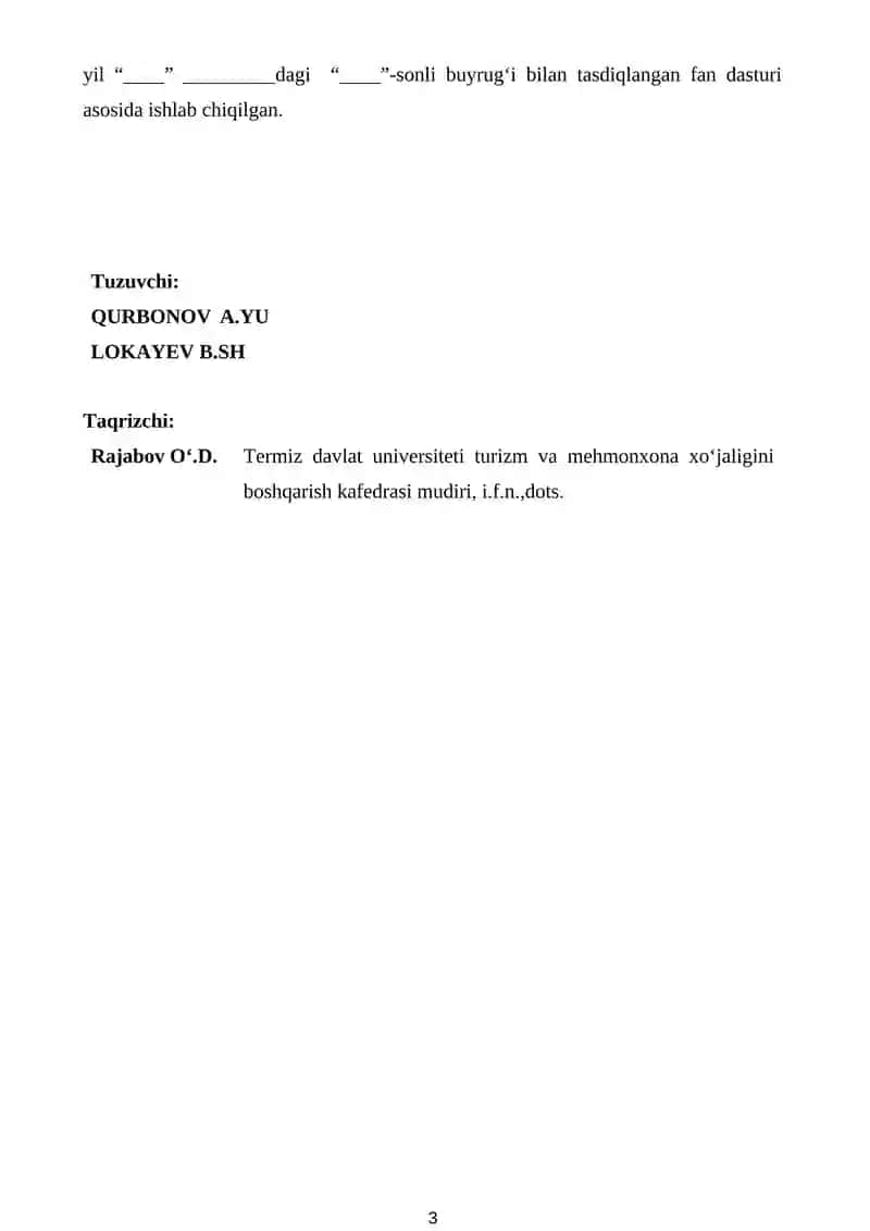 KREATIV FIKRLASH FANIDAN O‘QUV – USLUBIY MAJMUA 3