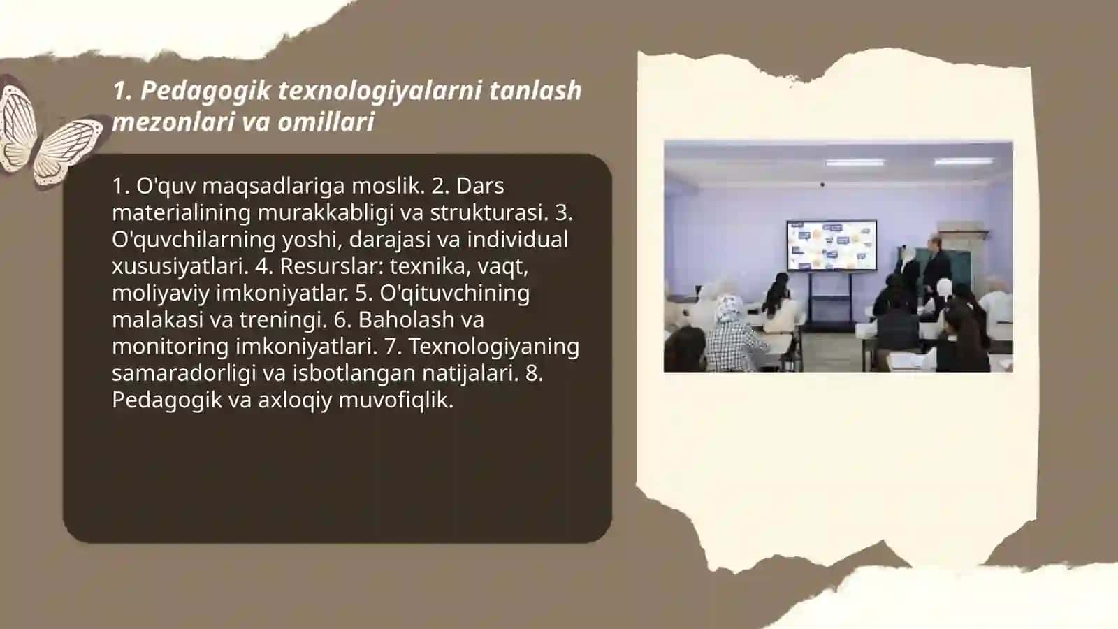 Pedagogik texnologiyalarni tanlash va baholash 3