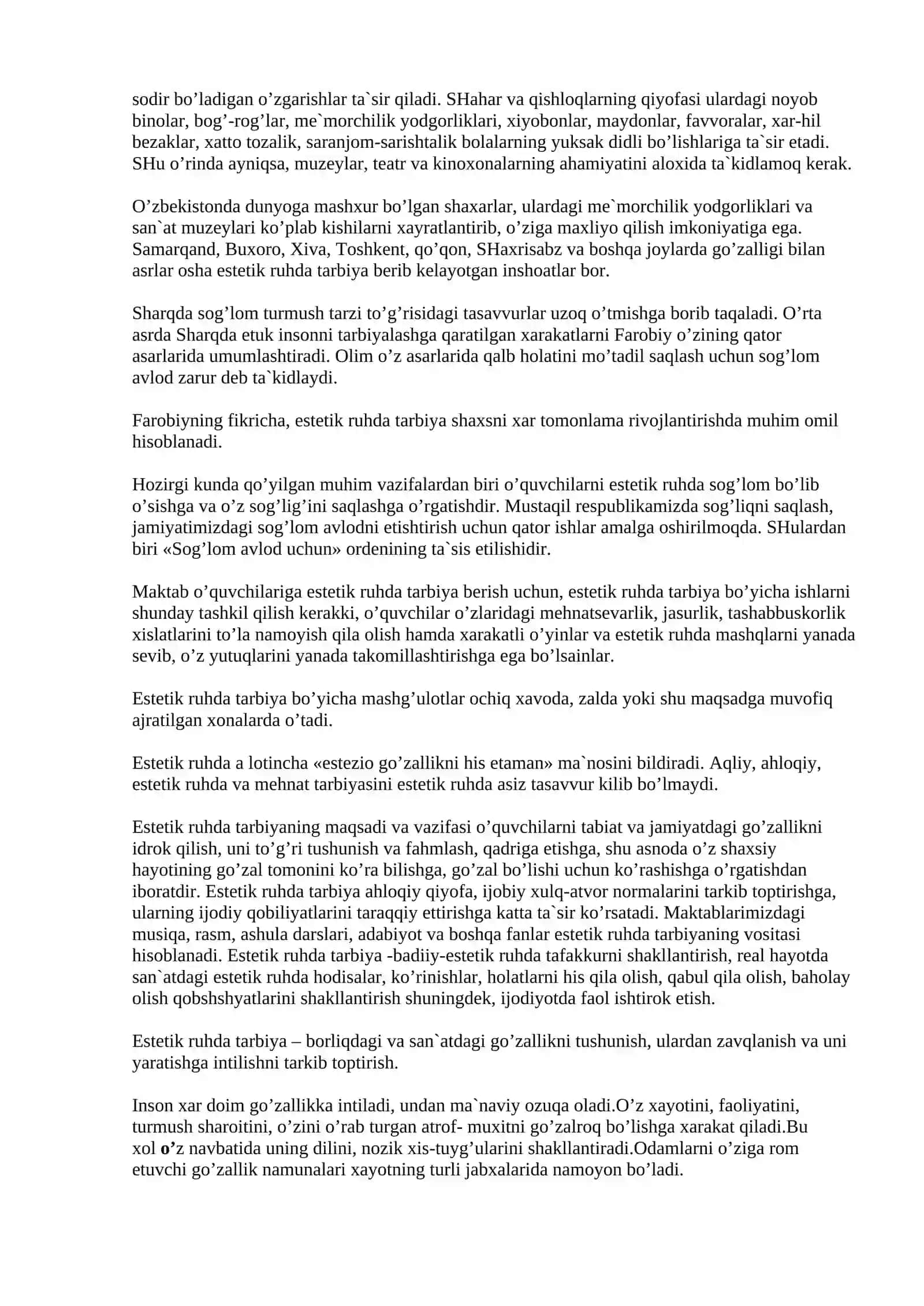 SHAXS RIVOJLANISHDA JISMONIY VA ESTETIK TARBIYANING O’RNI 3