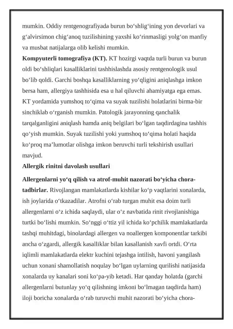 TERI SINAMALARI ALLERGIK ANAMNEZI 3