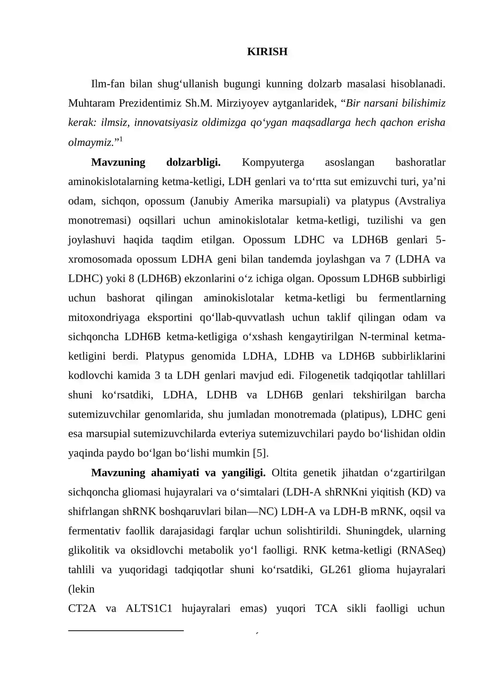 Odam laktatdegidrogenaza izofermentlarining qiyosiy bioinformatsion tahlili 3