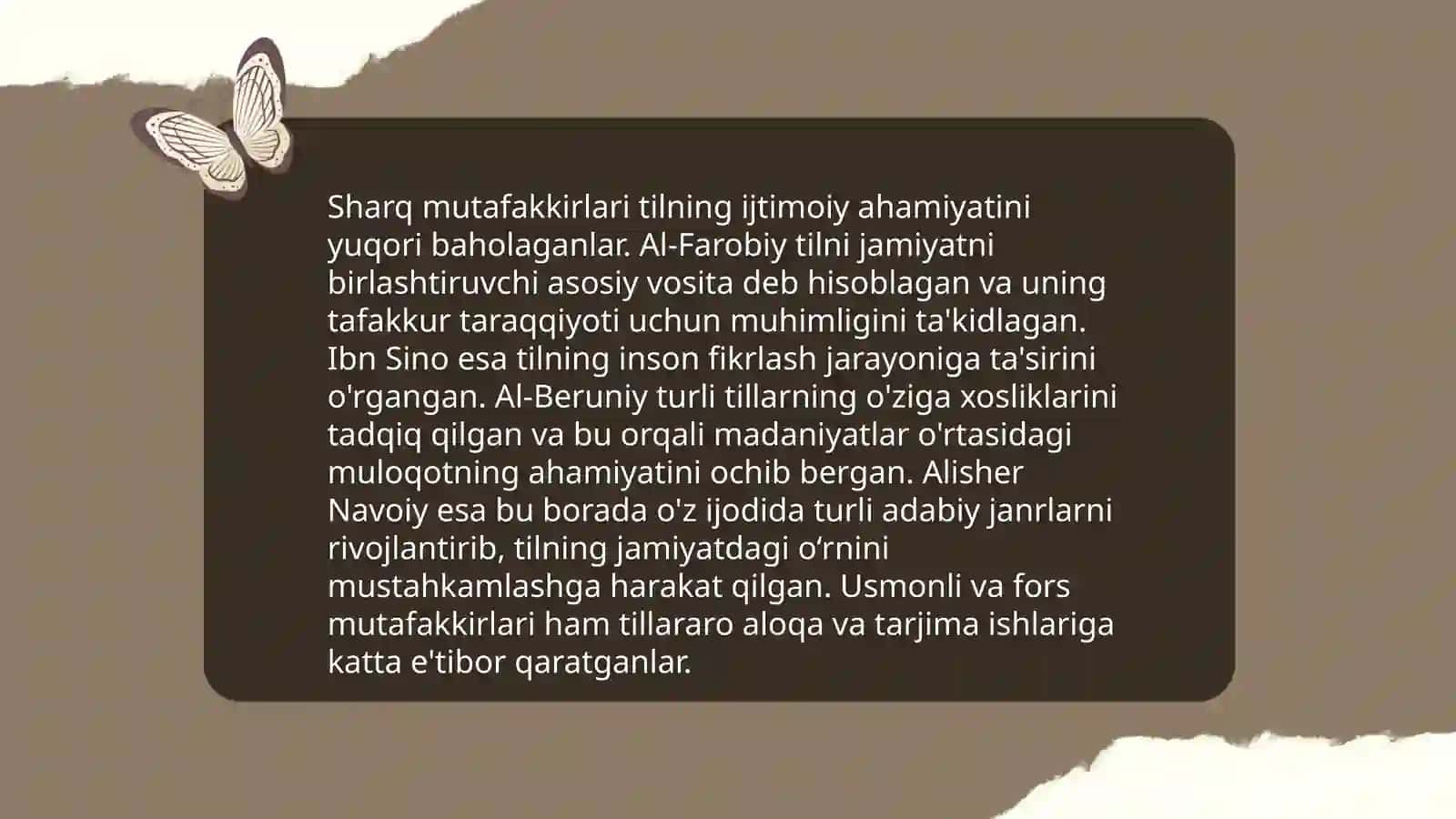Sharq mutafakkirlarining til haqidagi qarashlari 3