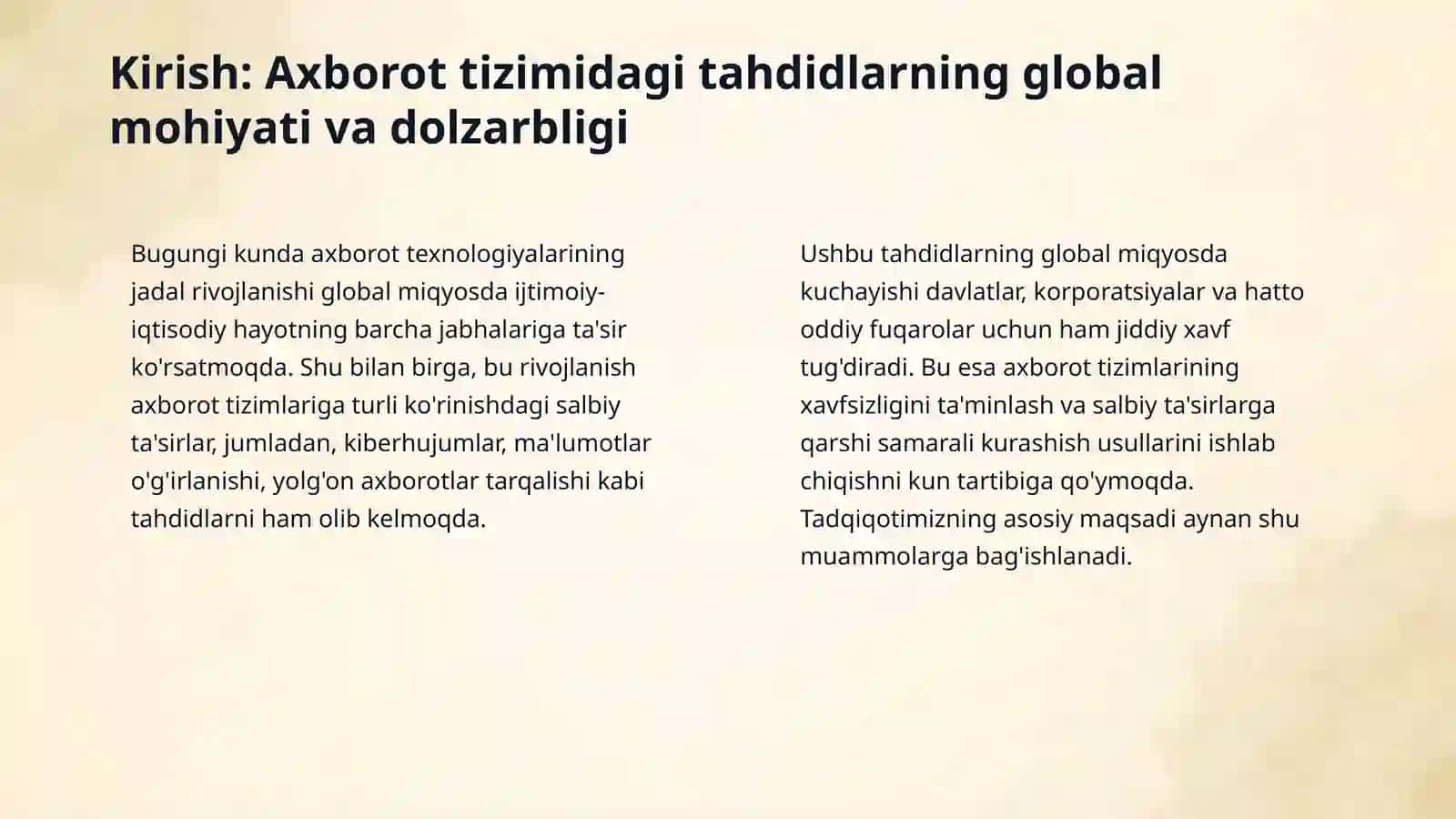 Axborot tizimidan kirib kelayotgan salbiy ta’sirlarga qarshi kurashish usullari. 3