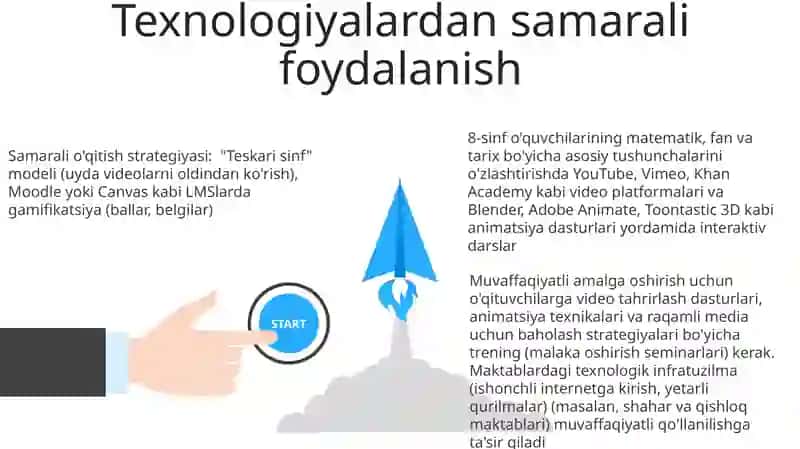 Video va animatsiyalardan foydalanish.Asosiy tushunchalar. mavzusini oʼqitish metodikasi 3