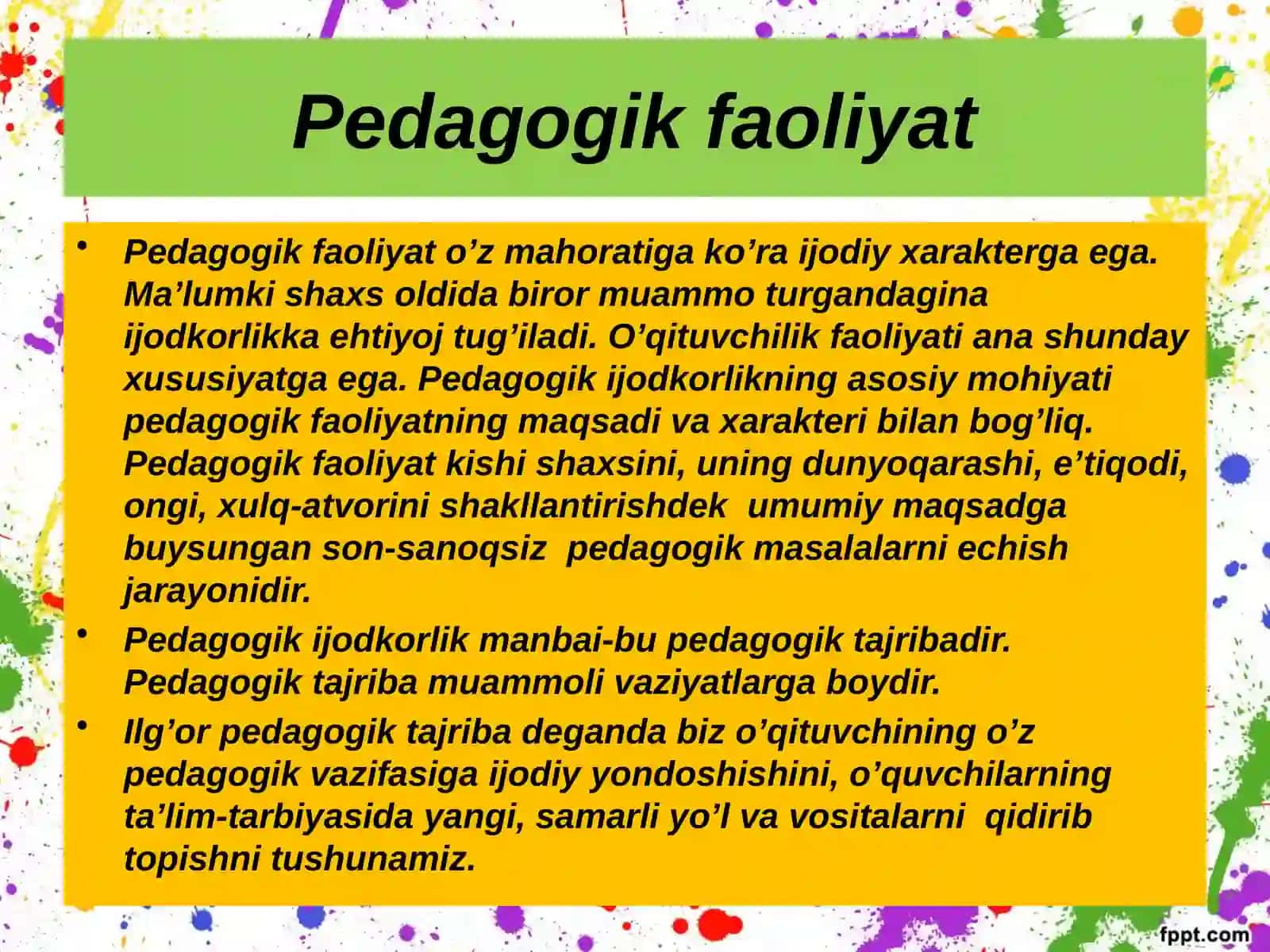 O'qituvchining ilg'or pedagogik tajribalari 3