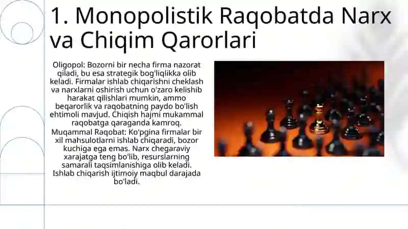 Ologopoliya va Monopolistik raqobat 3