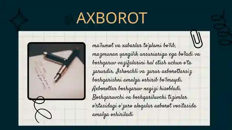 Tashkilotda qimuloq tizimi 3