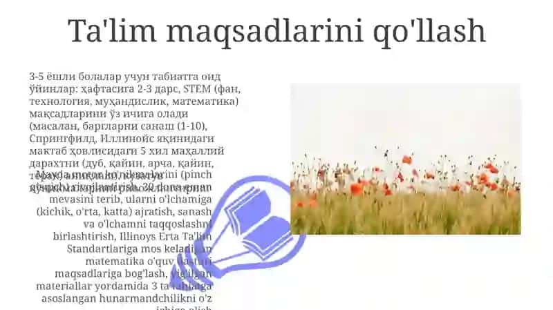 Tabiatga asoslangan o'yinlar 3