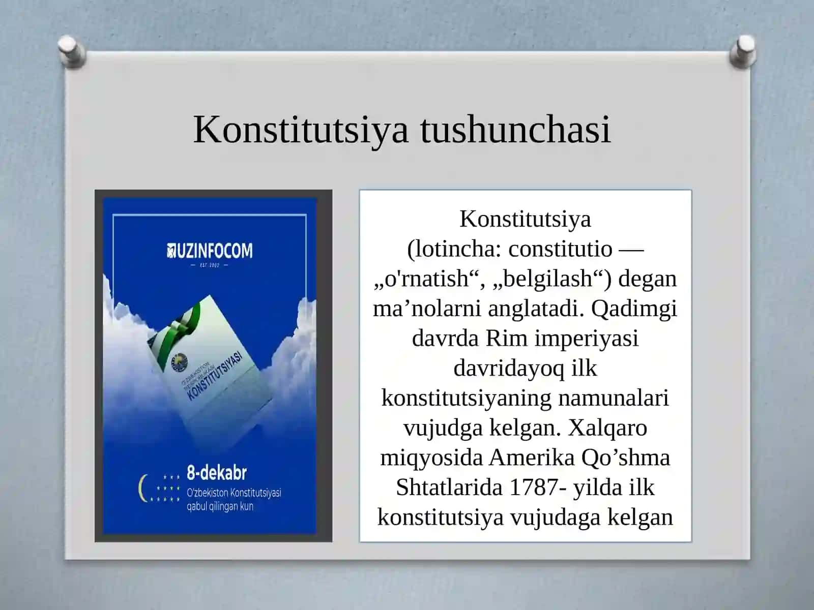 O‘zbekiston Respublikasi konstitutsiyaviy huquqining umumiy tasnifi 3