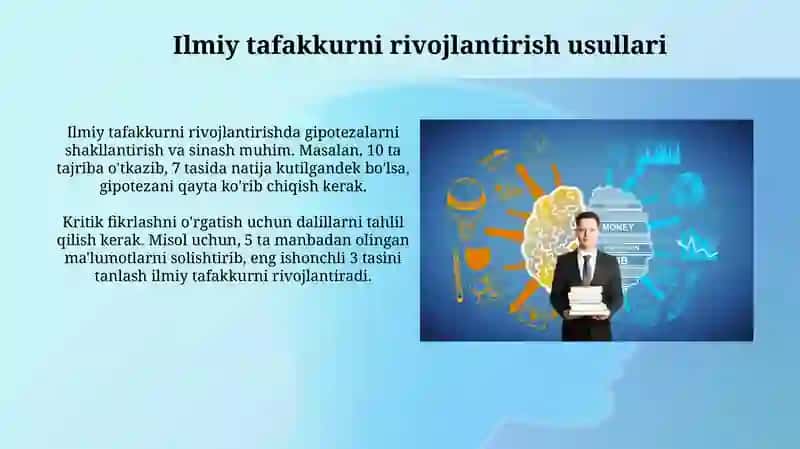 Ilmiyfikrlashnirivojlantirishusullari 3