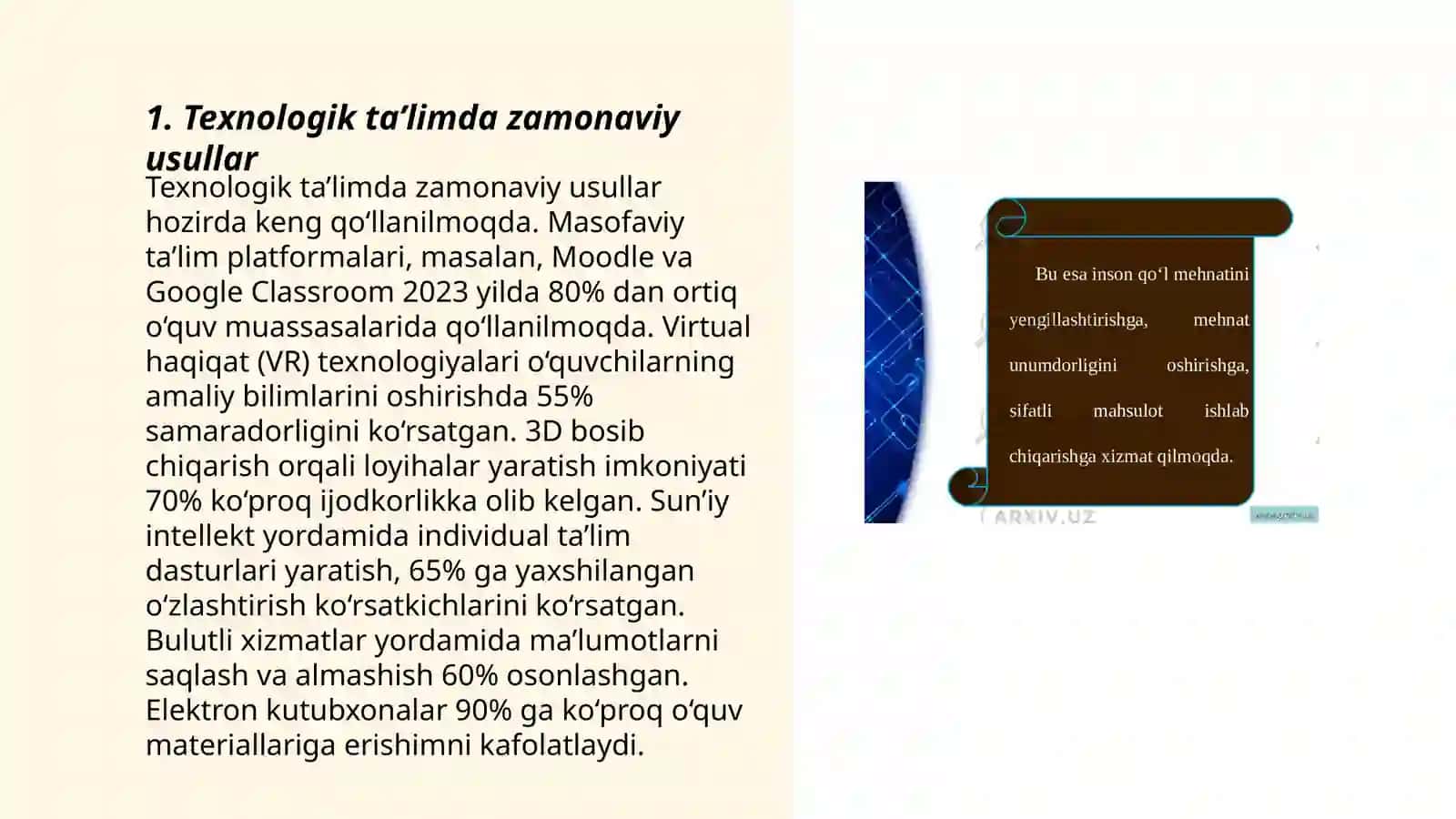 Texnologik ta’lim praktikumi oʻquv jarayonini tashkil etish 3
