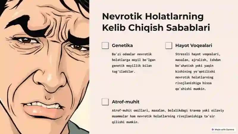 Bemorlarning Nevrotik Holatlari Tahlili 3