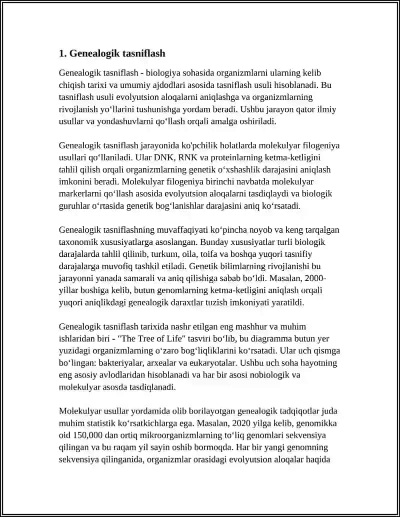 Genealogik tasniflash 3