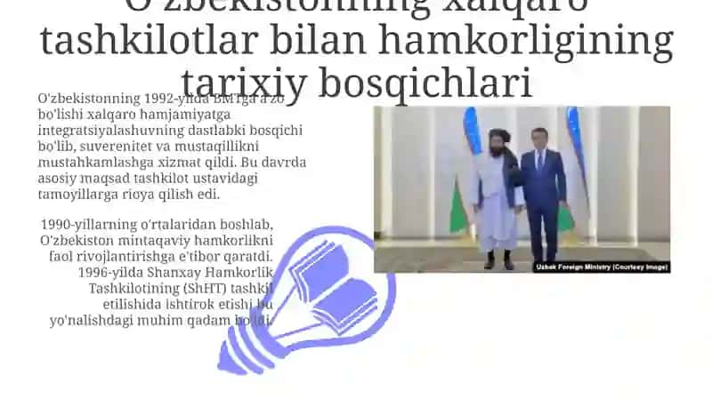 O'zbekistonning xalqaro tashkilotlar bilan hamkorligi: Tarix, asosiy yo'nalishlar va afzalliklar 3