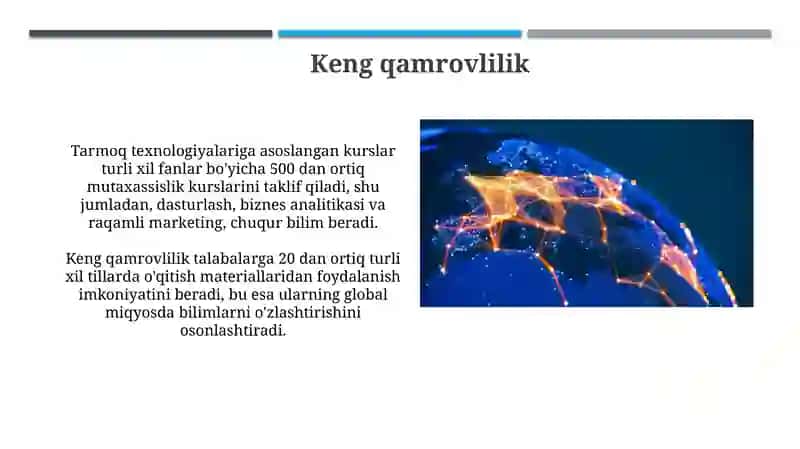 Tarmoq texnologiyalariga asoslangan kurslar 3