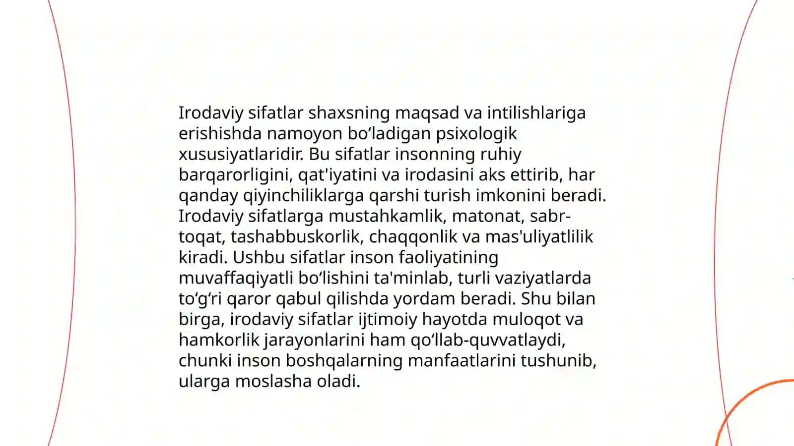 Irodaviy sifatlari, ularni o‘rganish usullari 3
