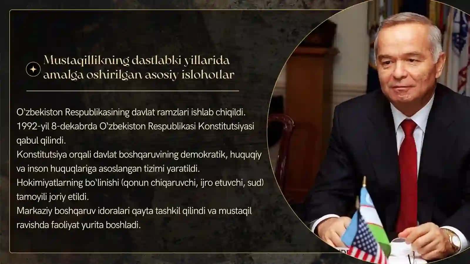 Mustaqillik yillarida davlat boshqaruvi tizimida amalga oshirilgan islohotlar 3