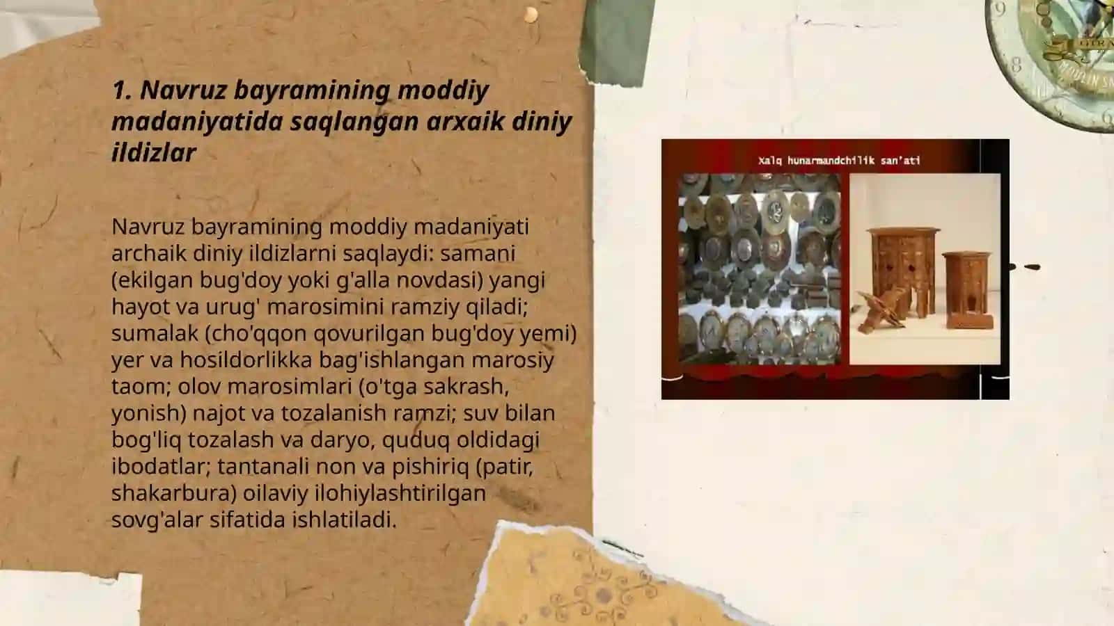 O'zbek xalqi moddiy madaniyatida qadimiy diniy tasavvurlar va qarashlarning arxaik izlari 3
