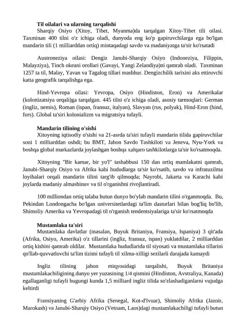 Xalqaro tillar 3