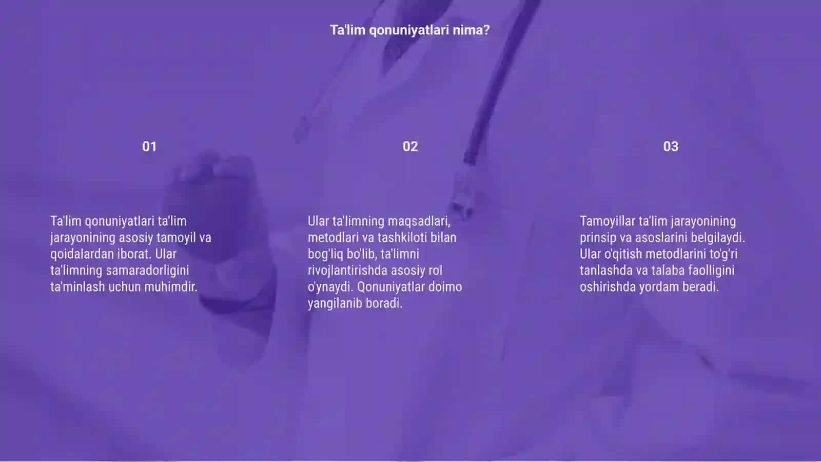 Ta'lim qonuniyatlari va tamoyillari 3
