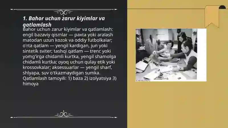 Bahor uchun zarur kiyimlar va qatlamlash 3