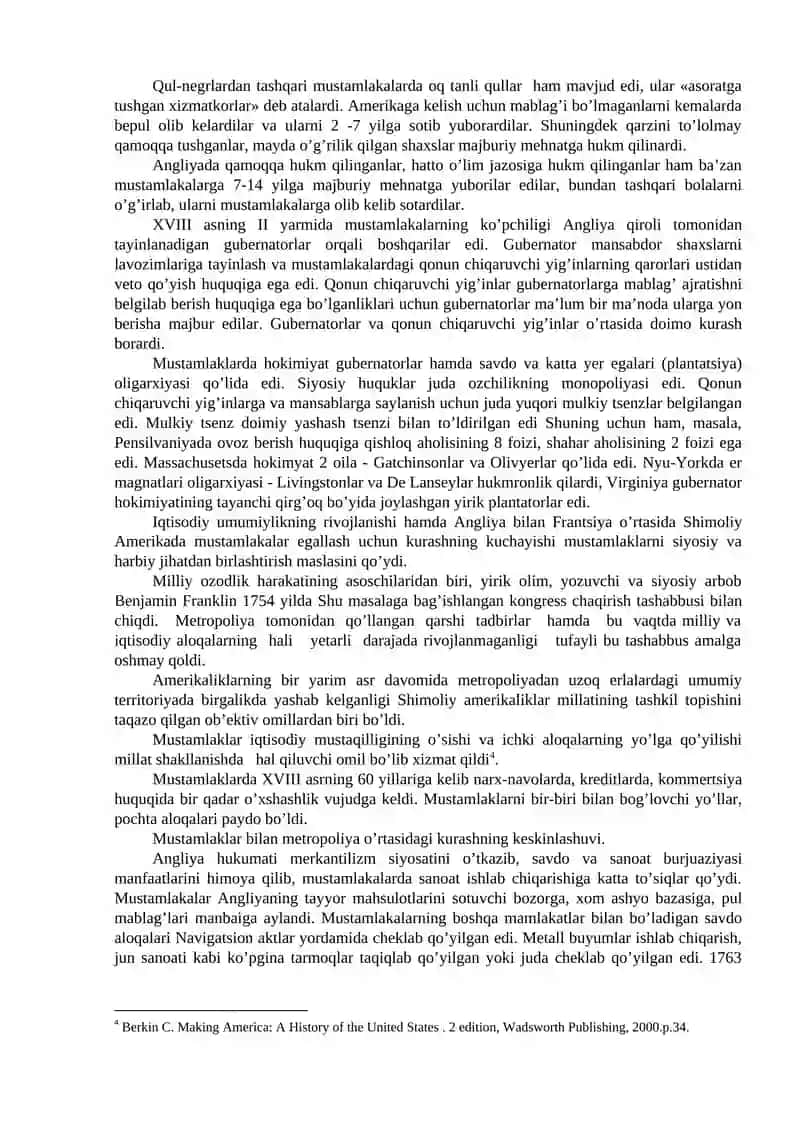 Shimоliy Amеrikada ingliz mustamlakalarining tashkil tоpishi 3