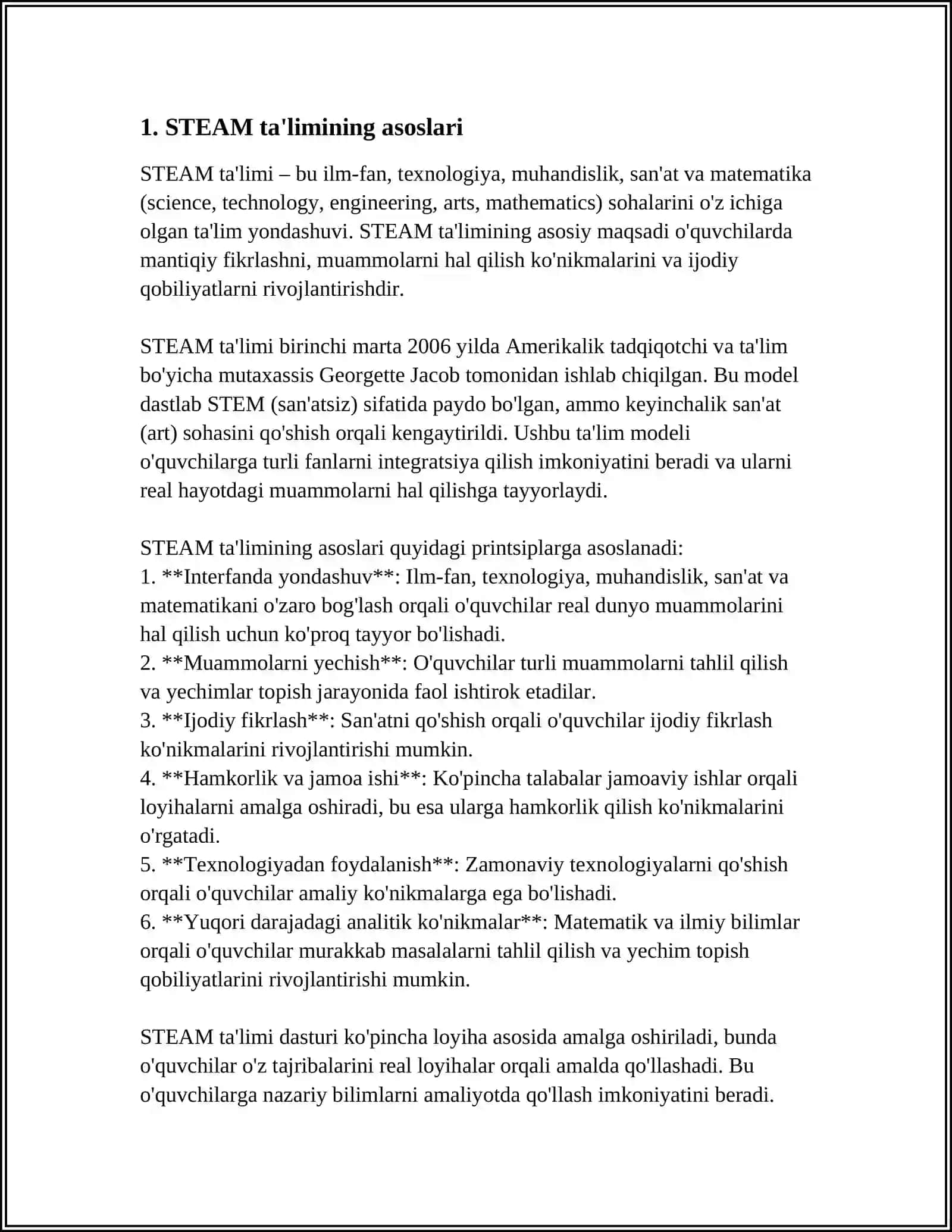 STEAM TA'LIM HAQIDA 3