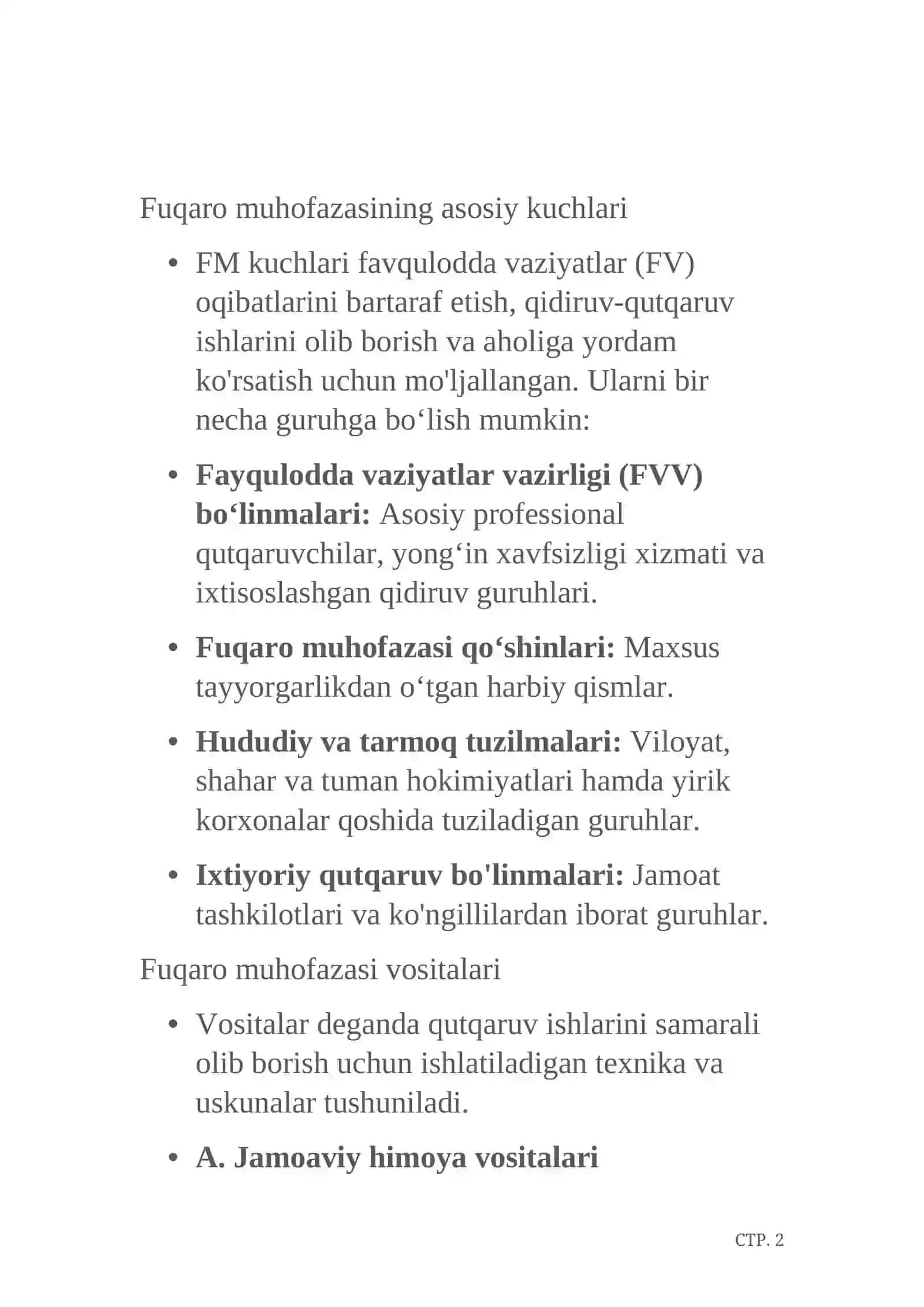 Fuqaro muhofazasini kuch va vositalari 3