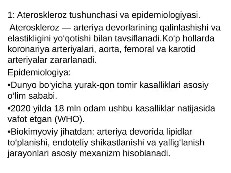 Arterioskleroz kasalligi 3