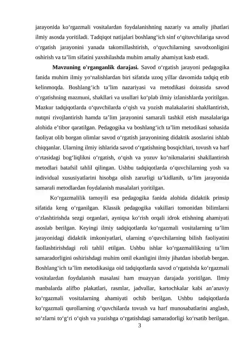 Savod o‘rgatish davrida ko‘rgazmali vositalardan foydalanish 3