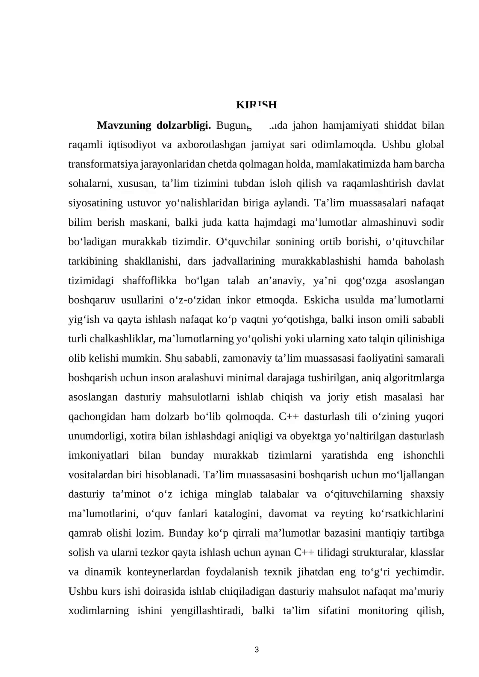 Ta’lim muassasasi faoliyatini boshqarish uchun dasturiy mahsulot ishlab chiqish 3