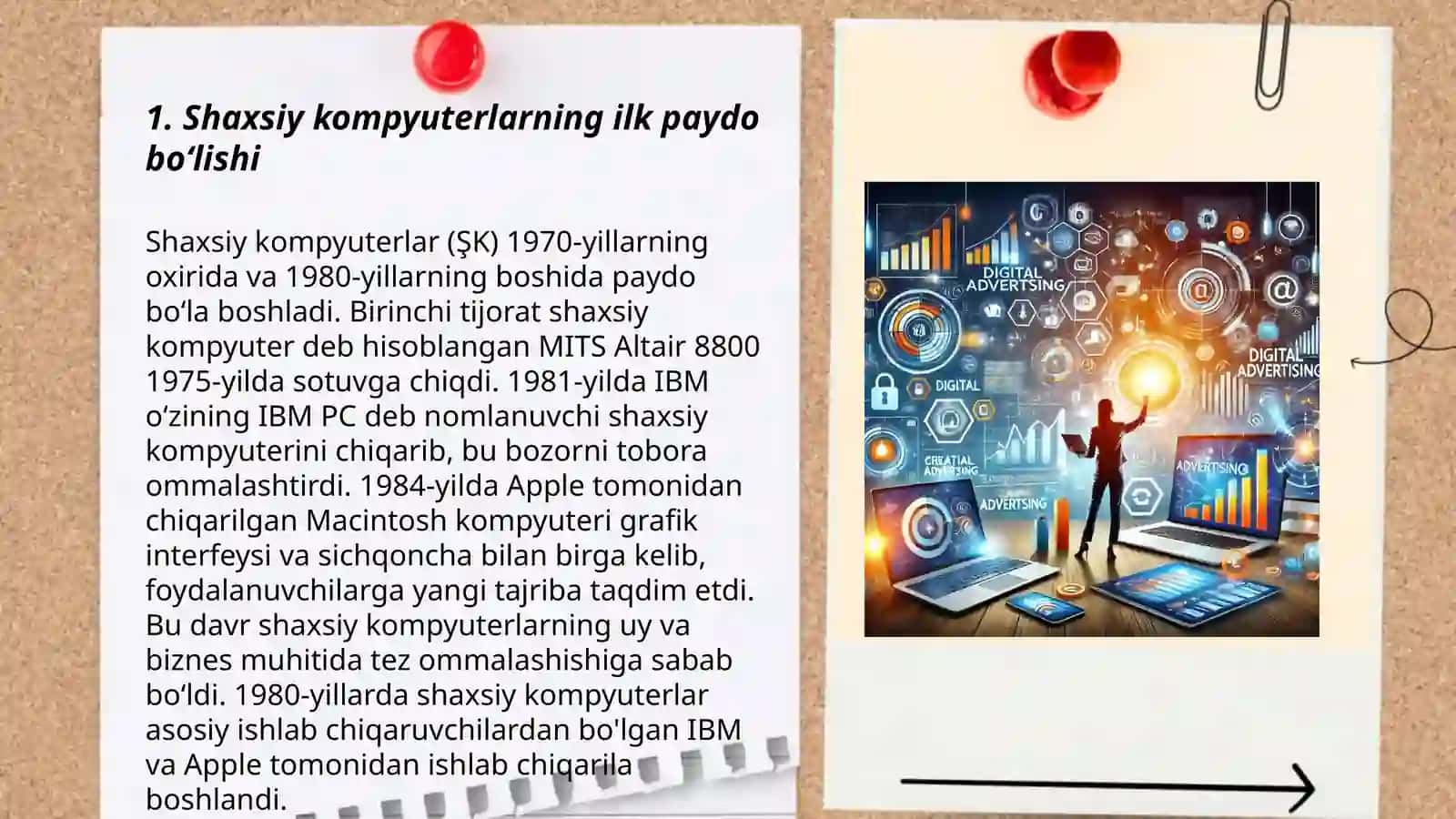 Shaxsiy kompyuterlarning rivojlanish tarixi va istiqbolli yõnalishlari. Protsessorlarning õzaro mosligi va farqlari 3
