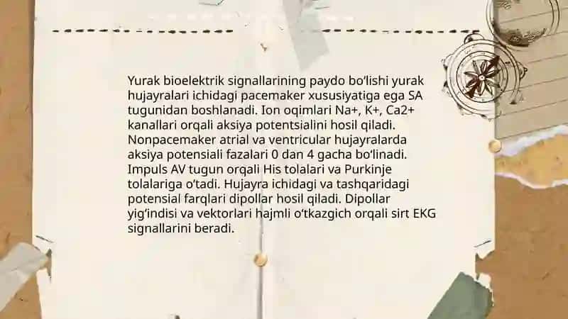 Elektrokardiografning fizik asoslarini oʻrganish 3